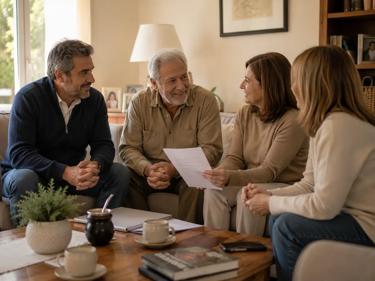 Familia protegida con seguro de sepelio CNP